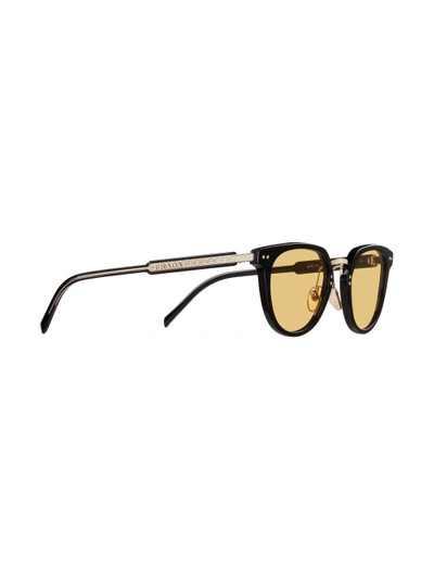 Prada round-frame logo-plaque sunglasses outlook