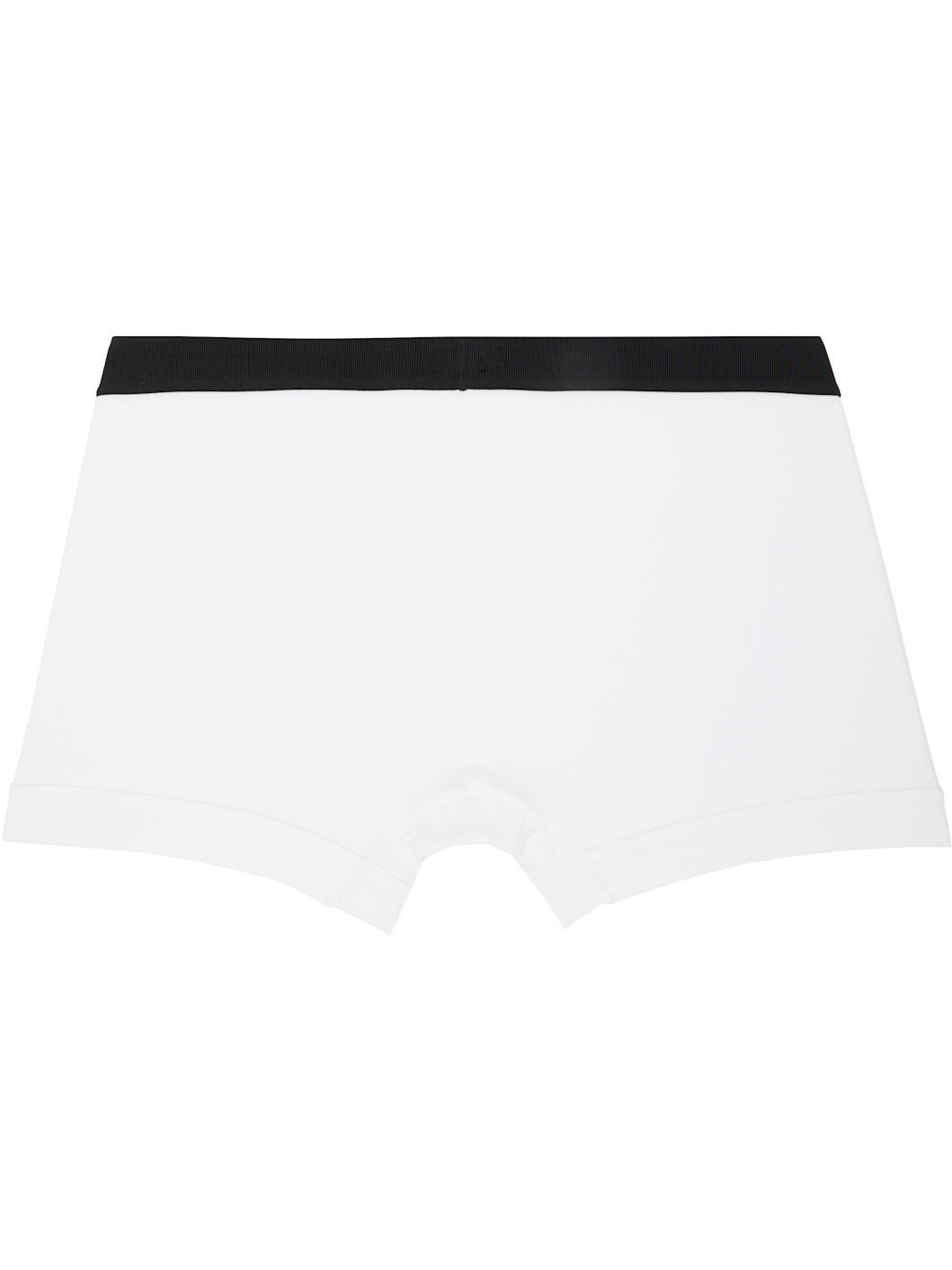 White Cotton Boxer Briefs - 2