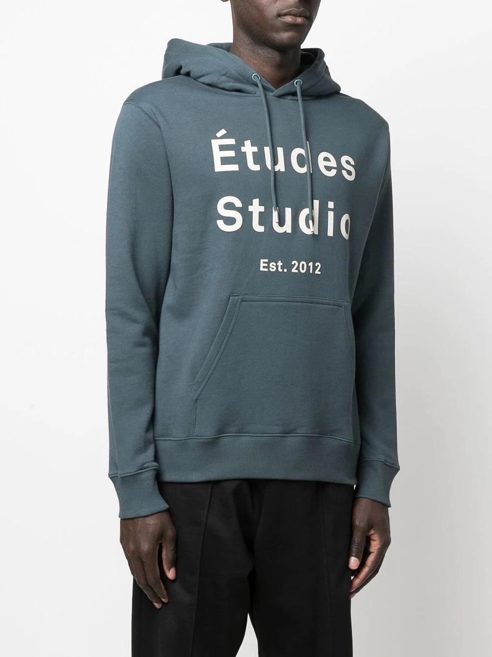 Studio logo-print pullover hoodie - 3