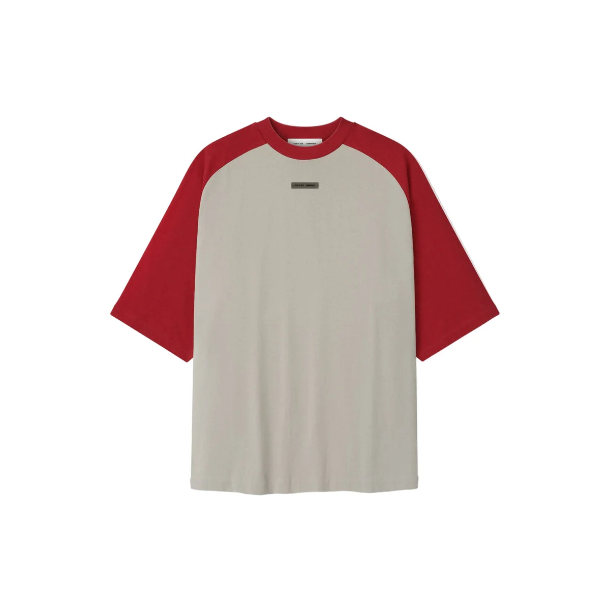 BASEBALL TEE (SMOKE GREY/CRIMSON) - 1