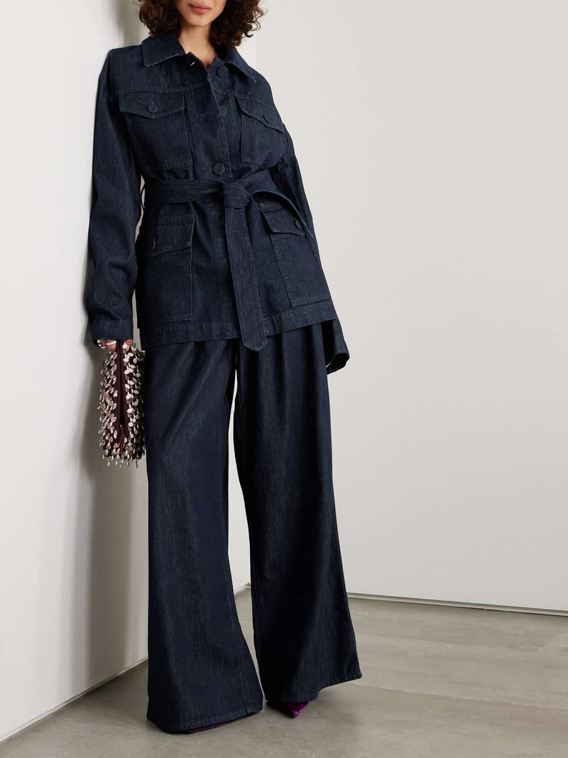 Dries Van Noten Vado belted denim jacket outlook