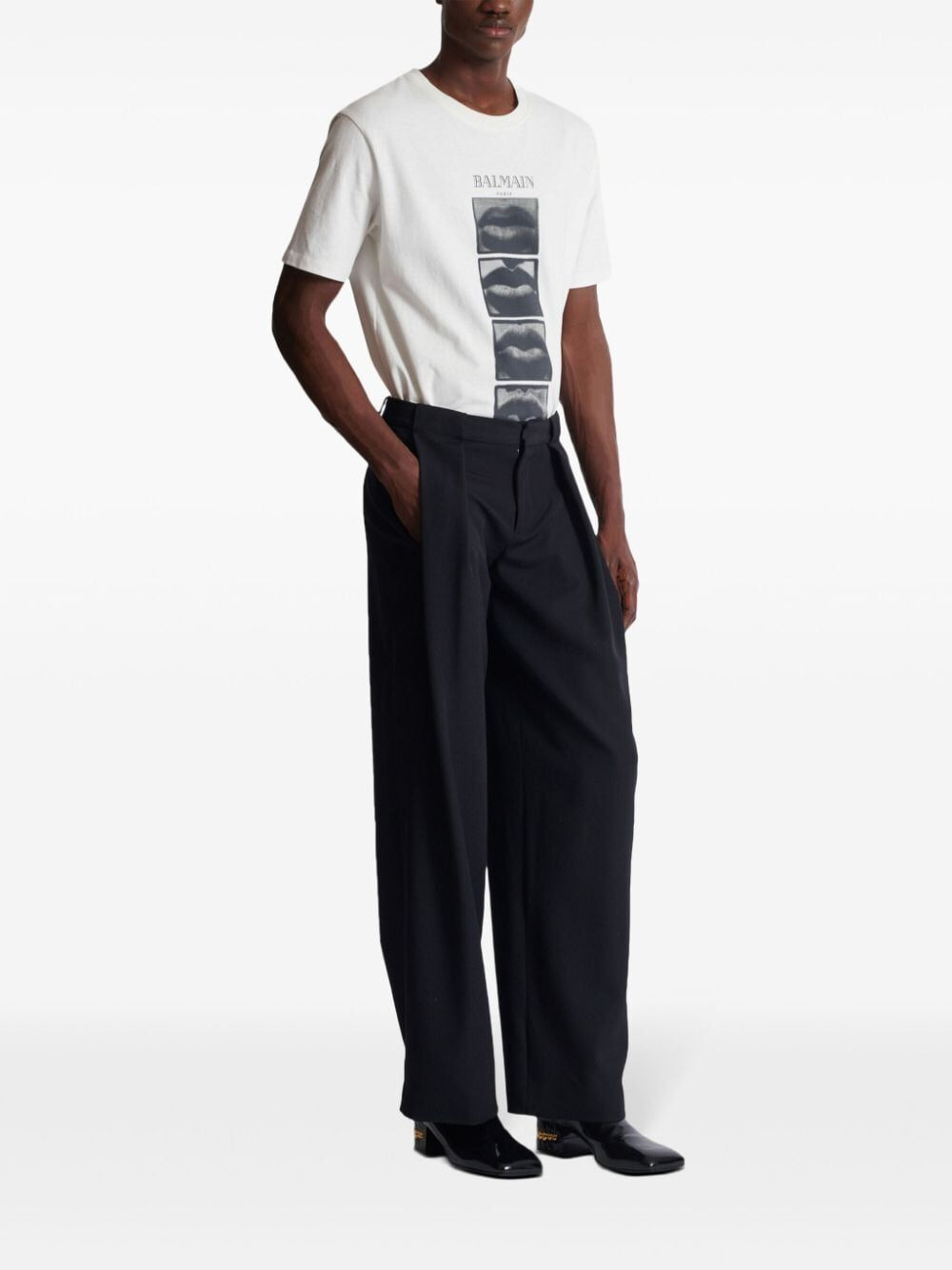 Balmain Men Pleated Gdp Pants - 2