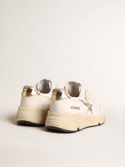 Golden Goose Running Sole in nappa with silver star and gold leather heel tab outlook