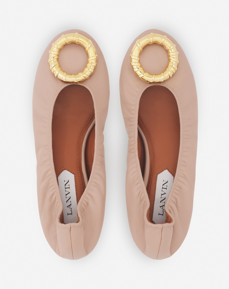 MELODIE LEATHER BALLERINA FLAT 4