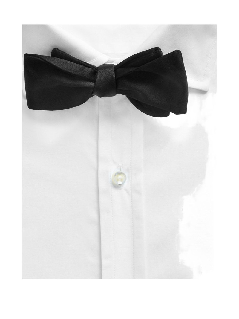 satin-effect bow tie 1