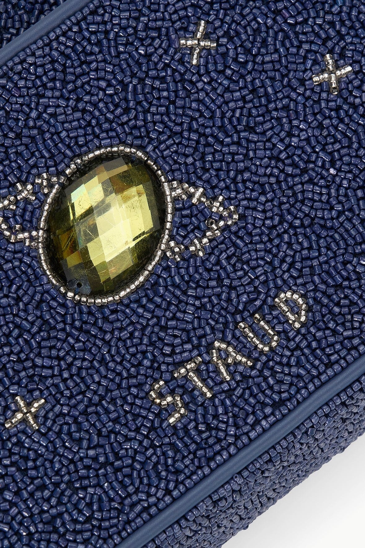 STAUD TOMMY BEADED BAG NAVY CELESTIAL - 3