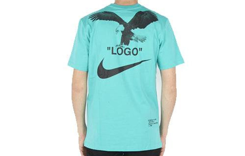 Nike OFF-WHITE x Nike NRG A6 Tee 'Lake Blue' BQ0827-458 outlook