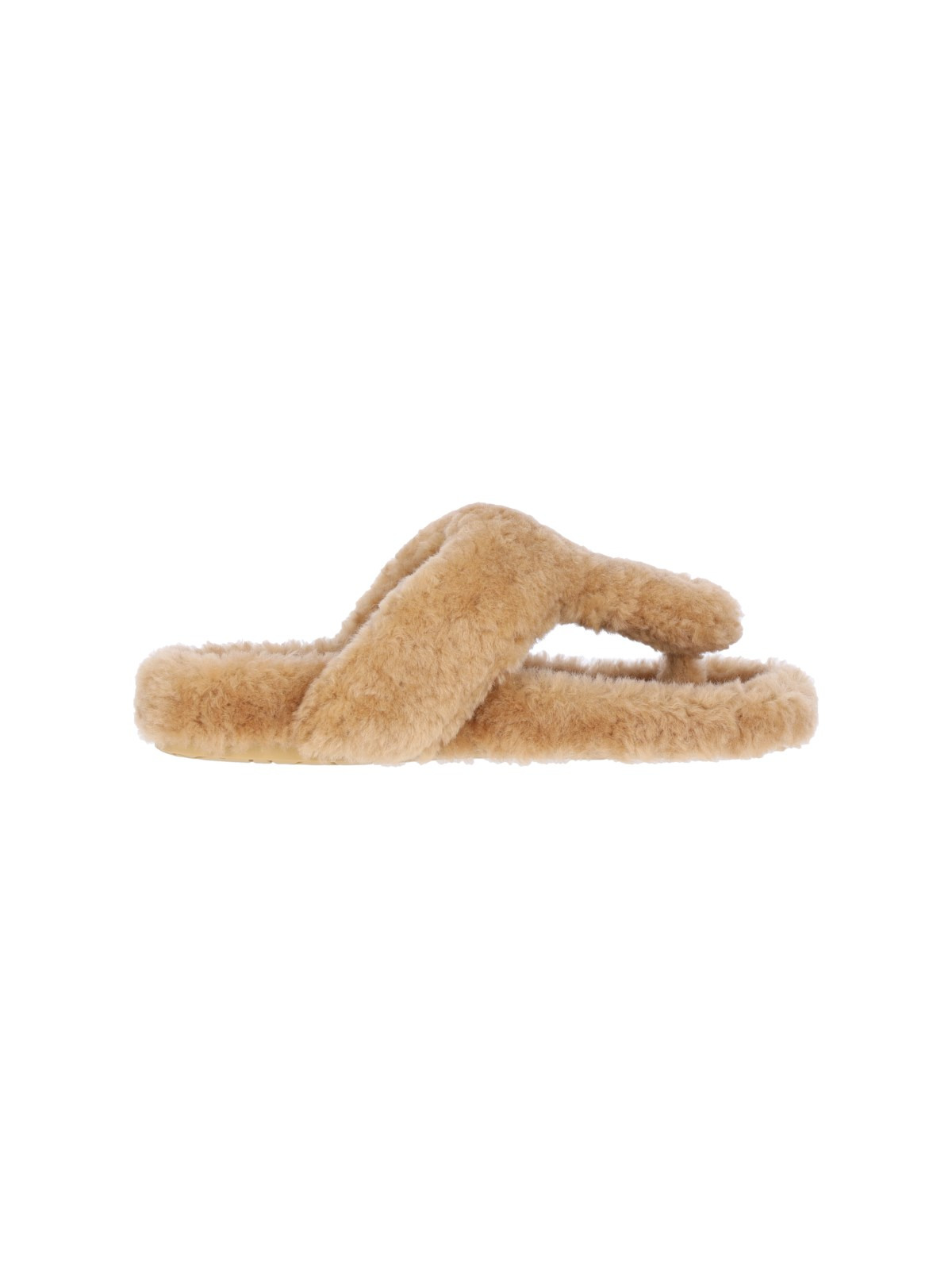 SHEARLING THONG SANDALS - 1