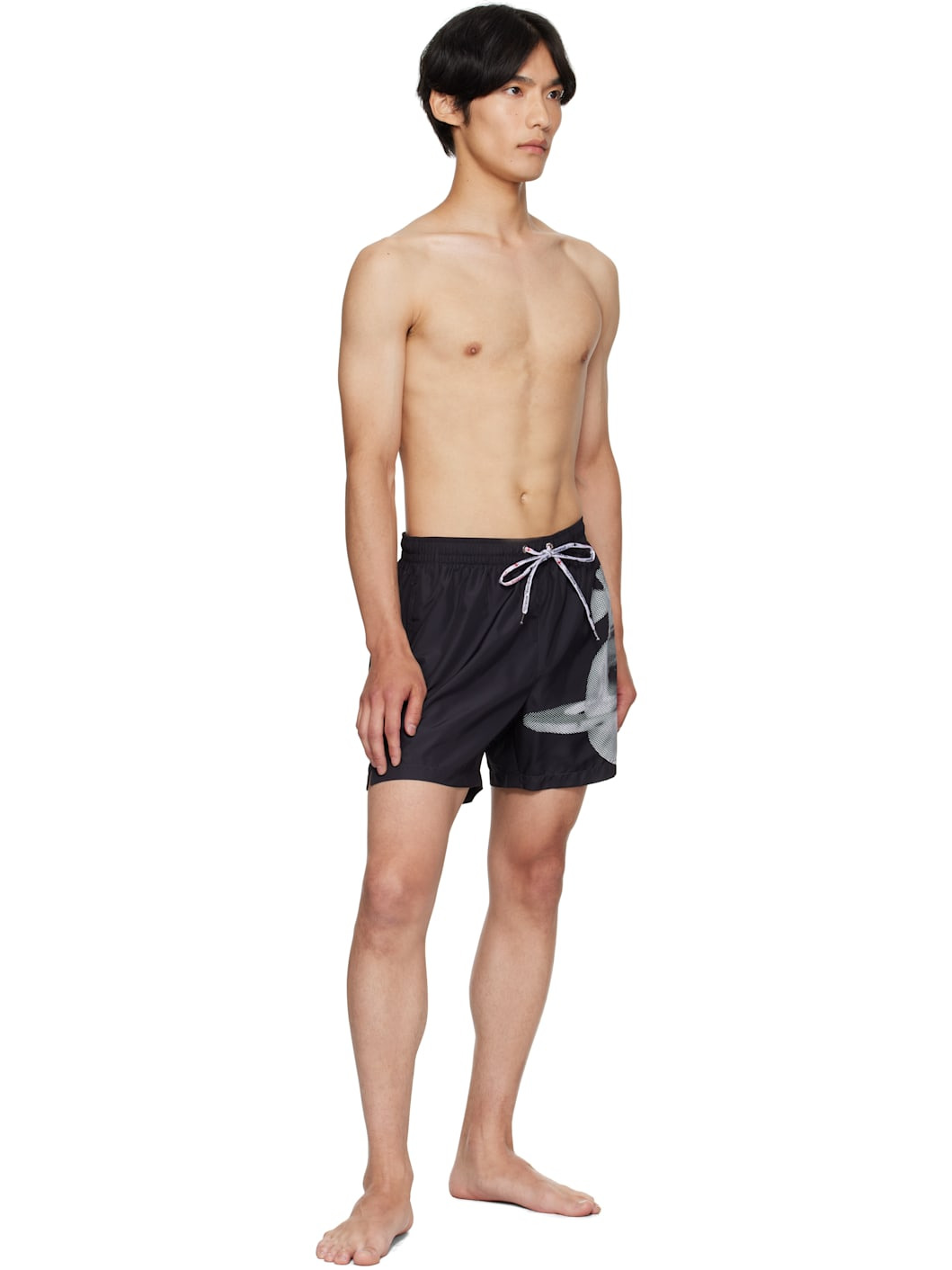 Black Pixel Orb Surf Swim Shorts - 4