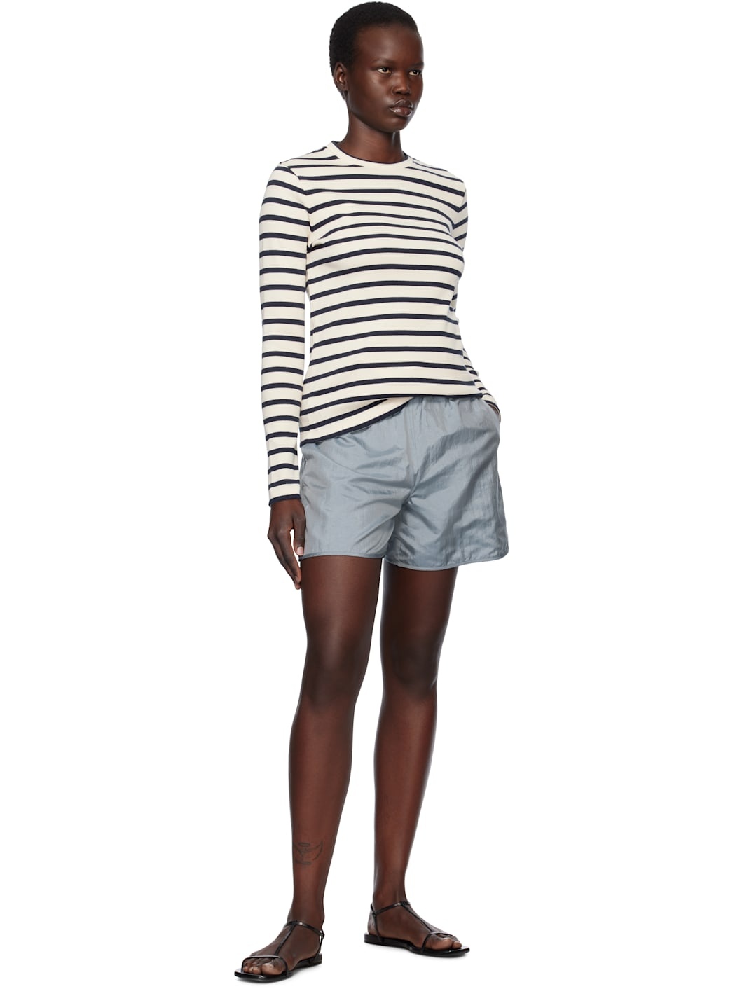 Blue Regular Fit Shorts - 5