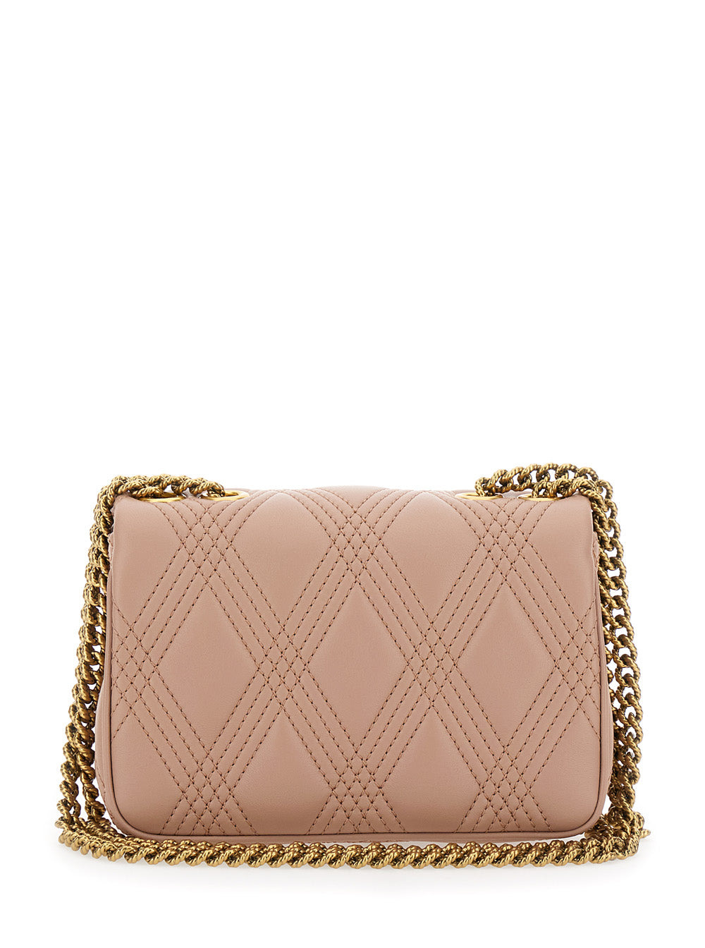 Valentino Garavani Women 'Quiltie 67' Pink Quilted Crossbody Bagwith Vlogo Plaque On The Front In Le - 4