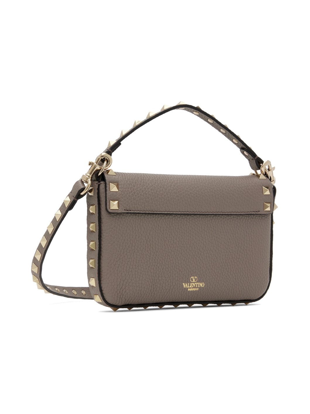 Taupe Rockstud Mini Bag - 3