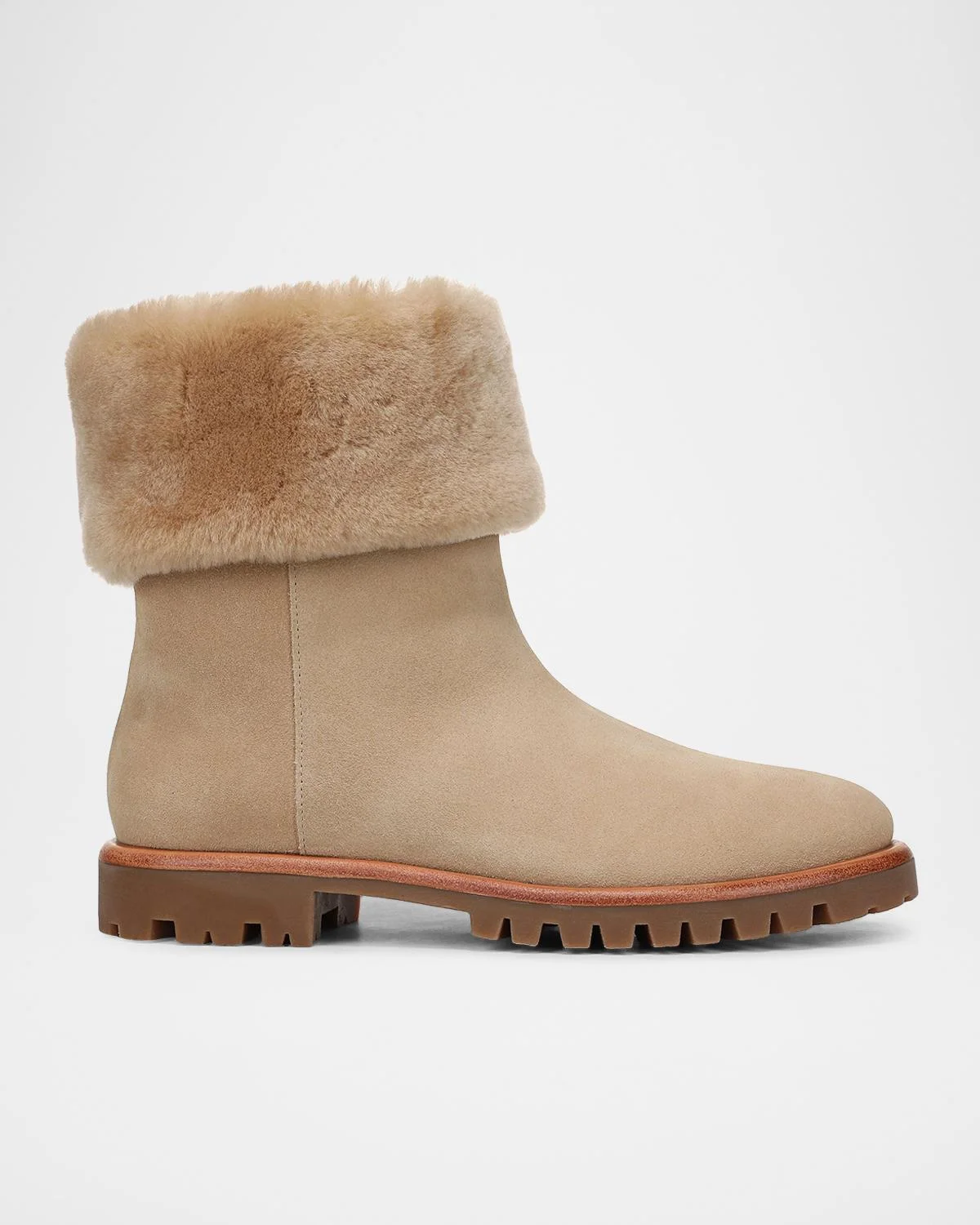 Cameron Shearling-Lined Suede Boots - 1