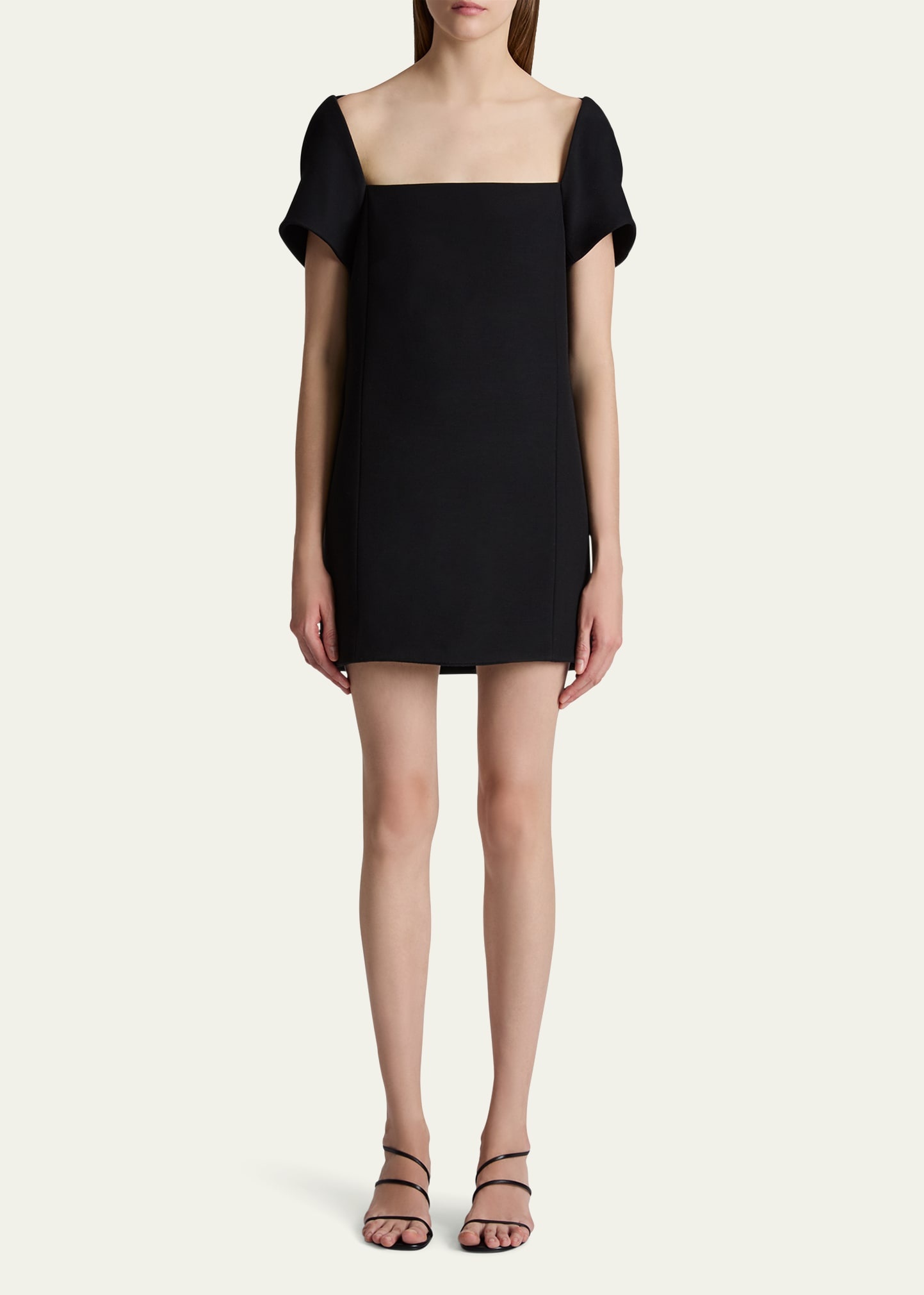 Benji Square-Neck Short-Sleeve Mini Dress - 2