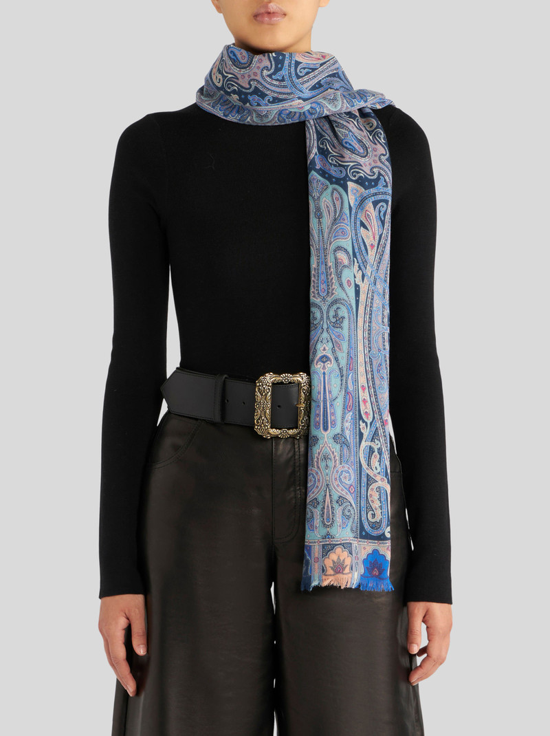 Etro PAISLEY WOOL AND SILK SCARF outlook