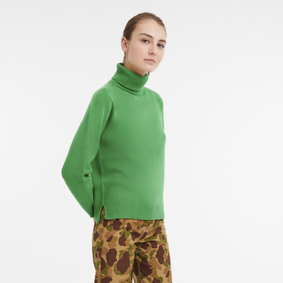 Longchamp Fall-Winter 2023 Collection Turtleneck sweater Lawn - Wool outlook