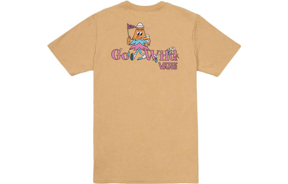 (WMNS) Vans Go Wild T-shirt 'Khaki' VN0008YRYUU - 2