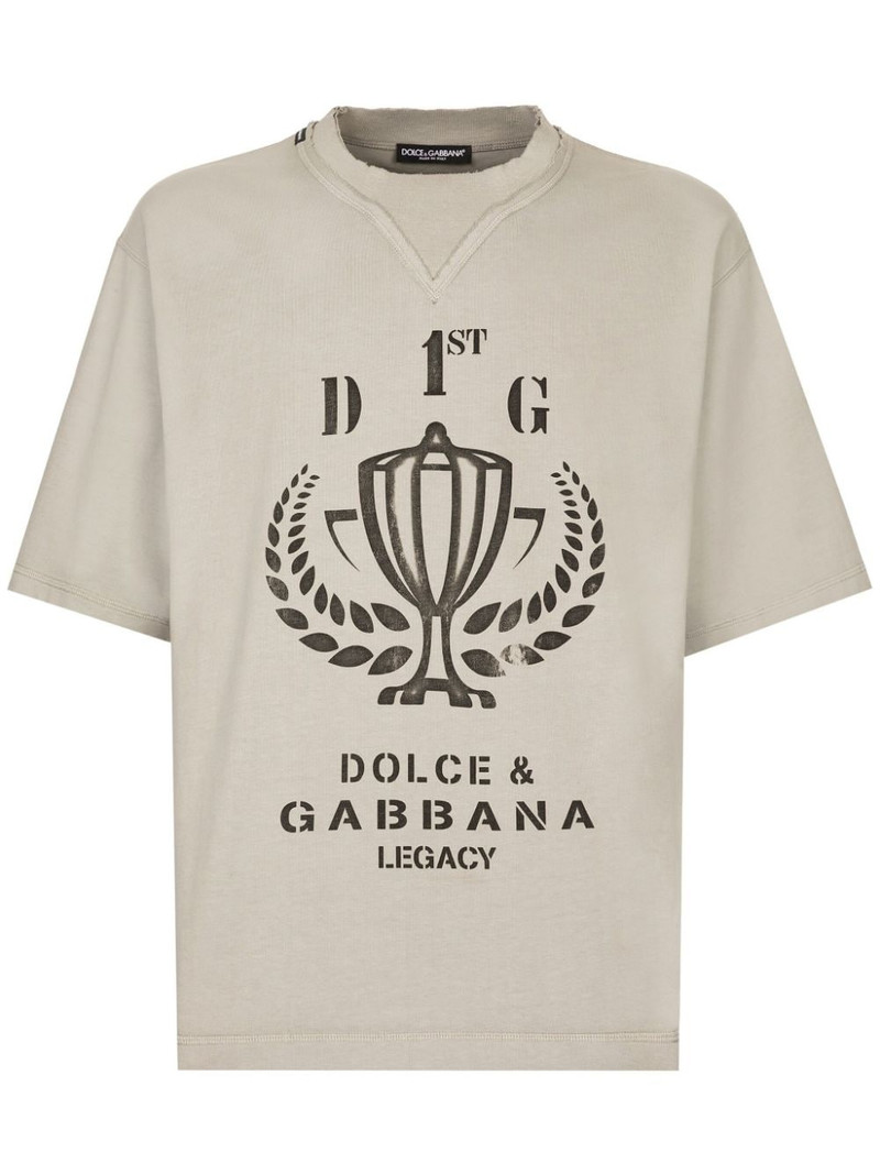 logo-print cotton T-shirt 1