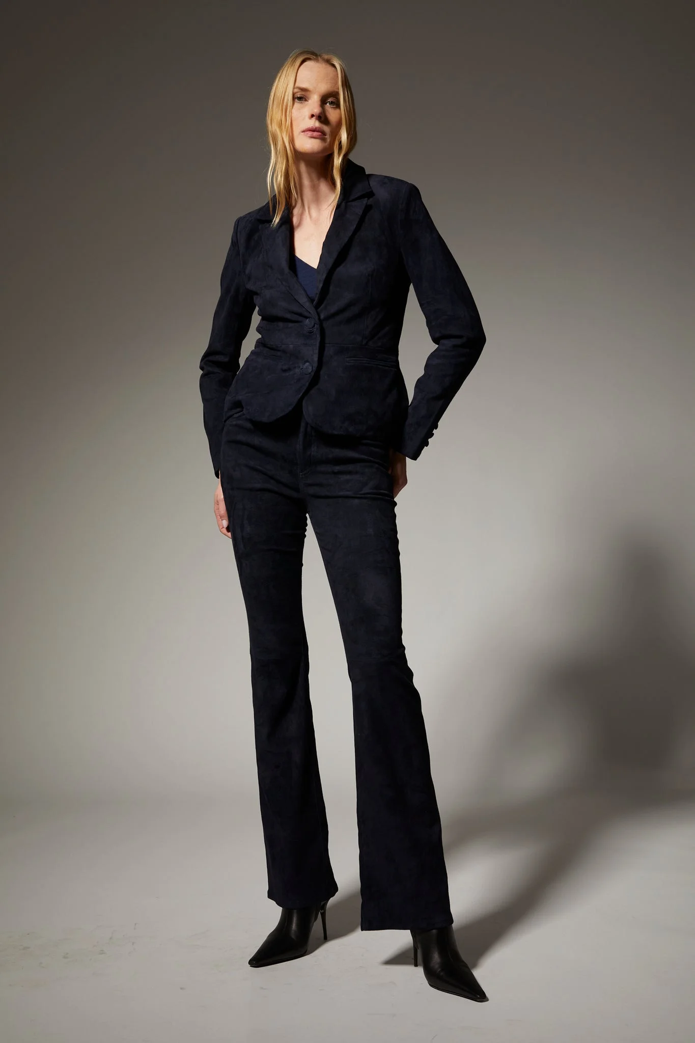 CLAIRE SUEDE BLAZER - 1