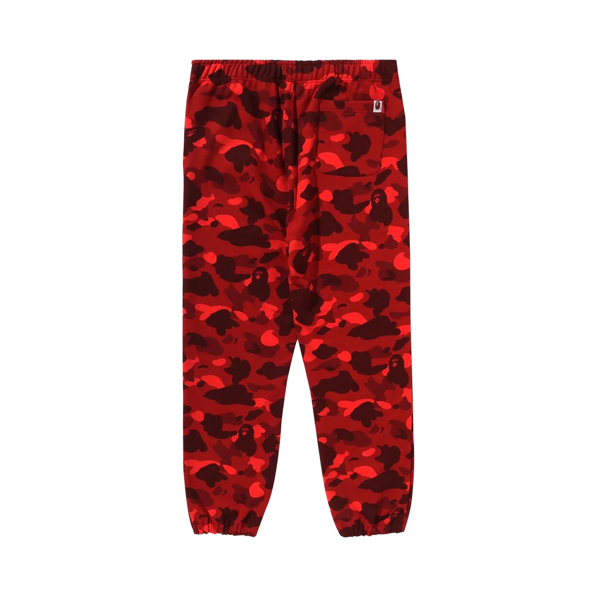 BAPE Color Camo Sweatpants 'Red' - 2