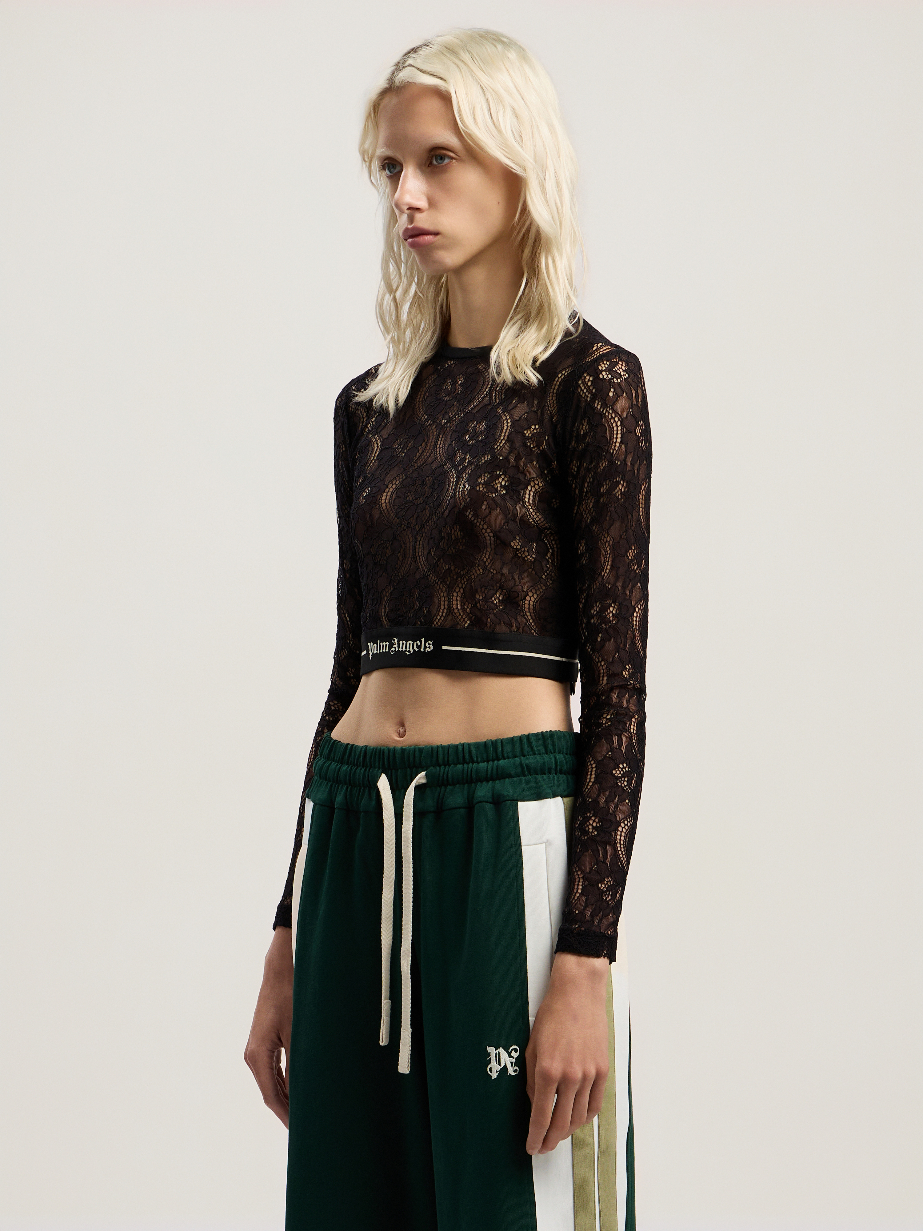 Classic Logo Lace Top - 3