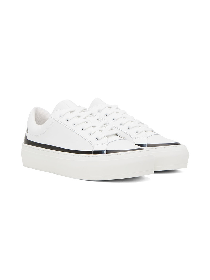 White Logo Sneakers 4