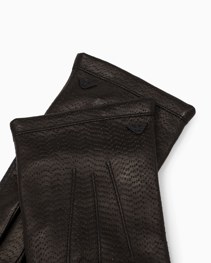EMPORIO ARMANI Nappa lambskin touchscreen gloves outlook