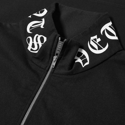 VETEMENTS VETEMENTS Oversized Gothic Logo Zip Turtleneck outlook