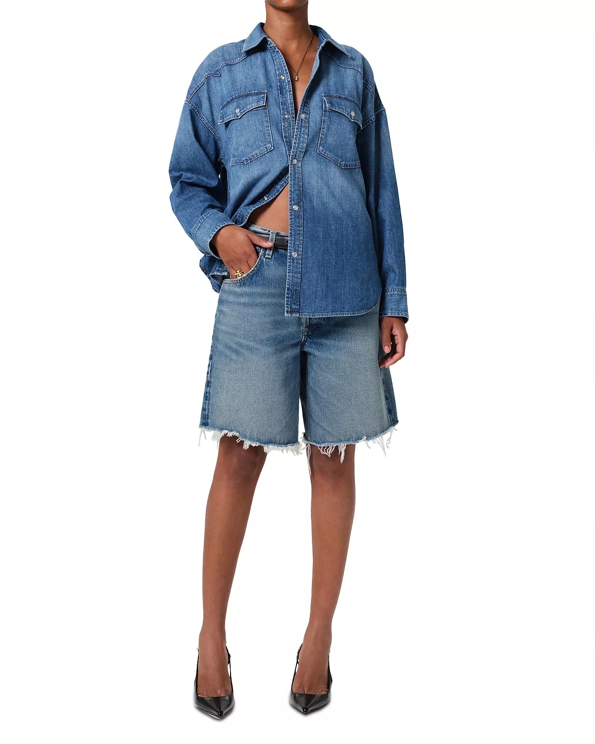 Ayla Denim Shorts - 6