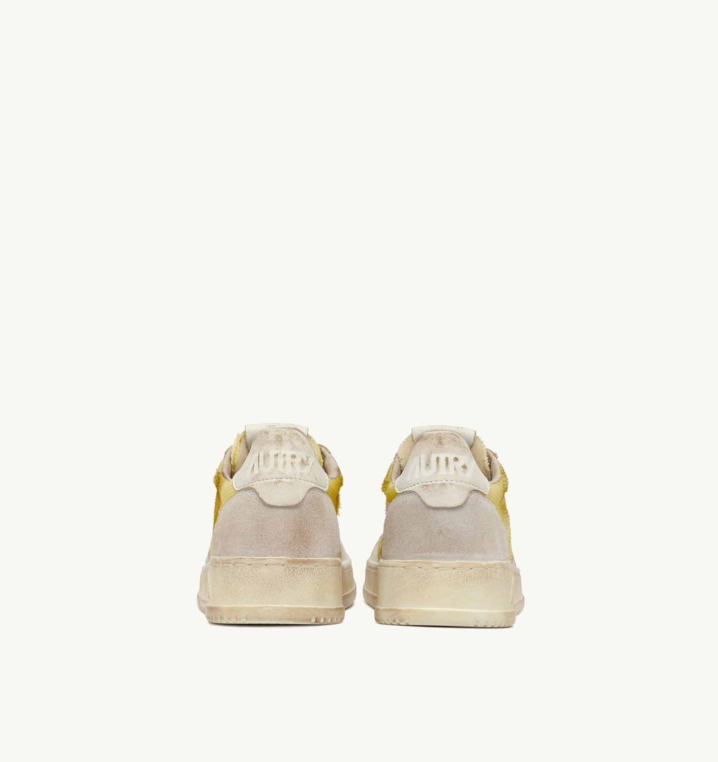 MEDALIST LOW SUPER VINTAGE SNEAKERS IN IVORY AND WHITE LEATHER AND MESH - 3
