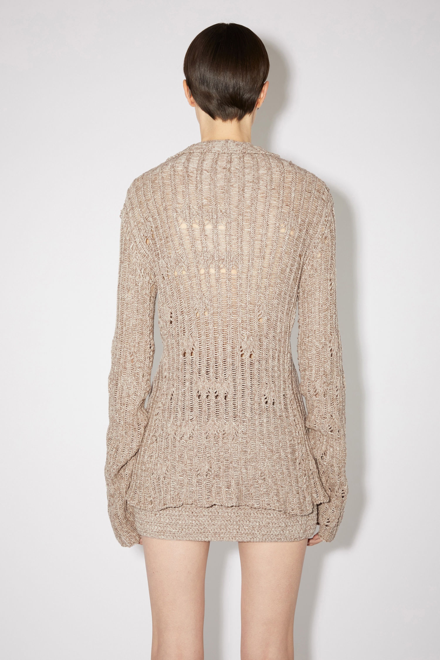 Crochet knit - Brown - 3