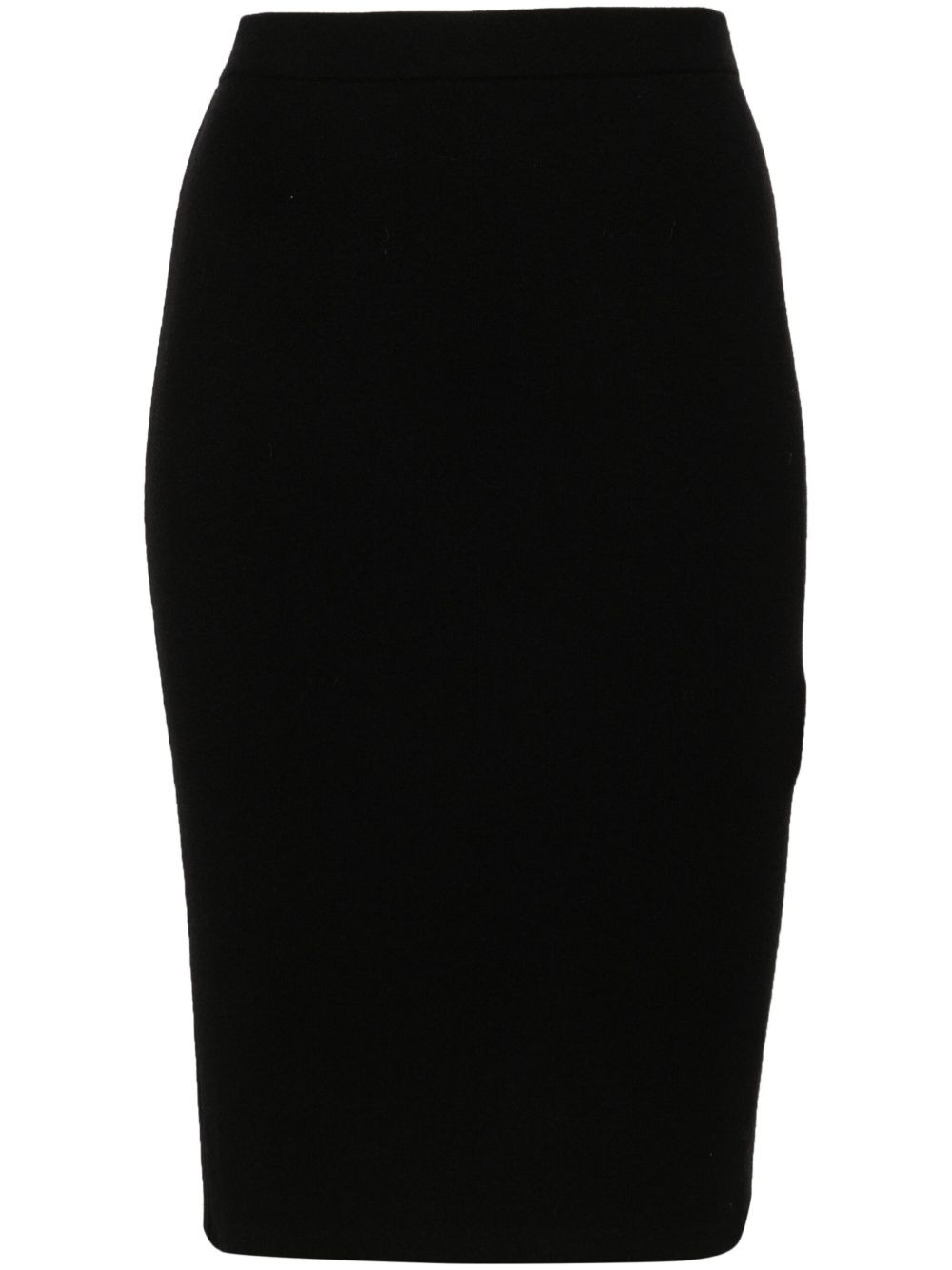 elasticated-waistband pencil skirt - 1