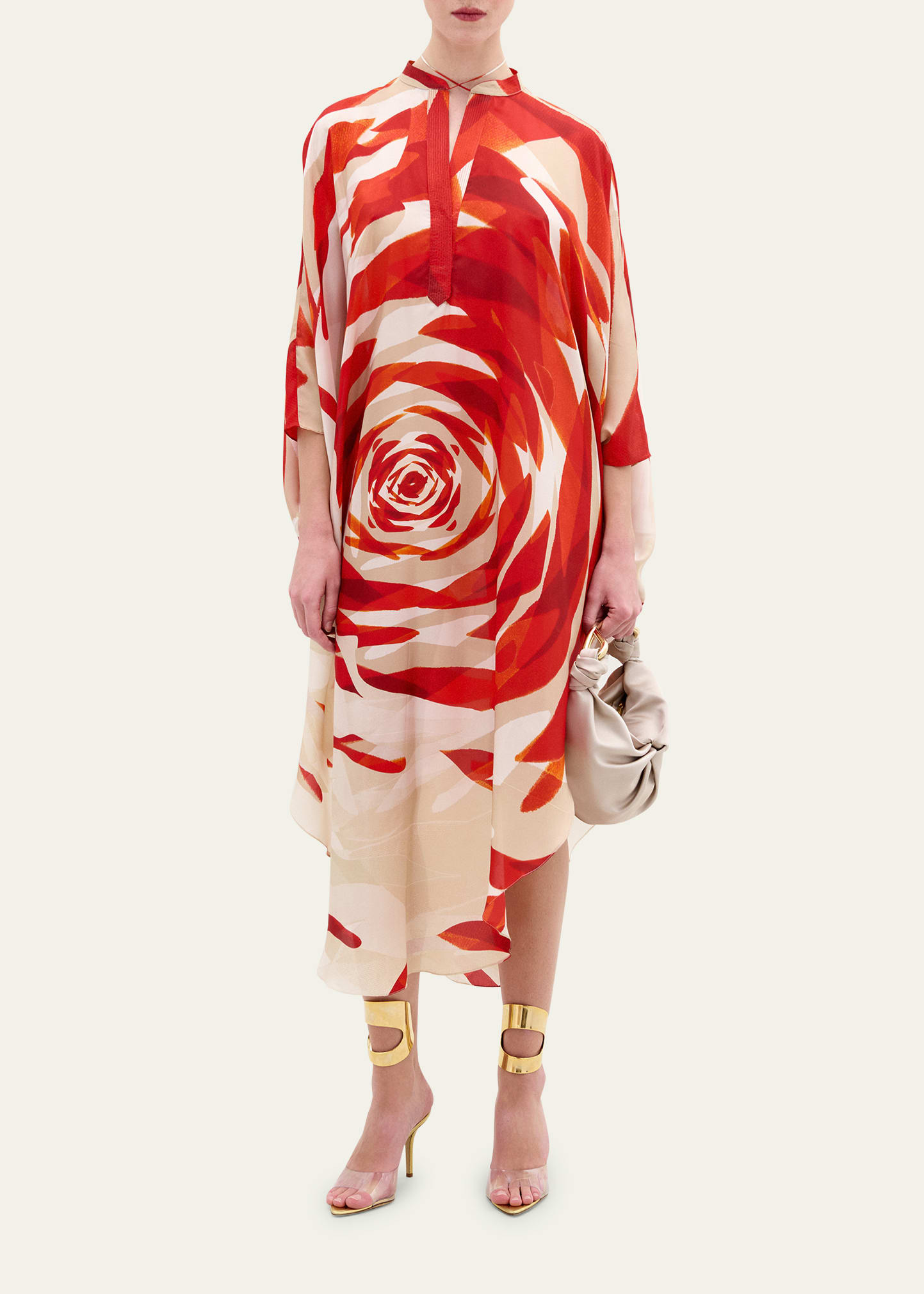 Elea Abstract Silk Tunic - 2