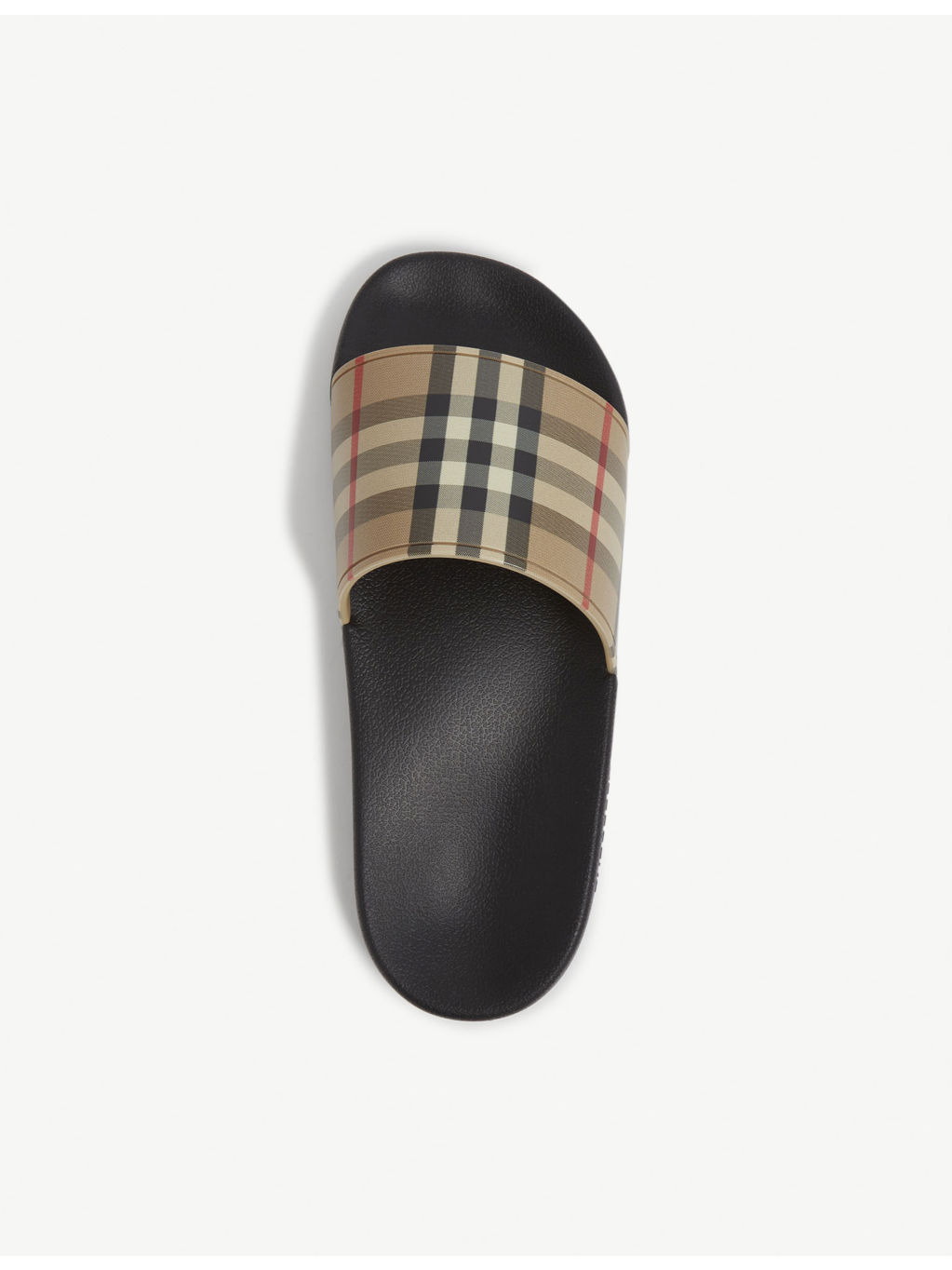 Furley check-print rubber sliders - 2