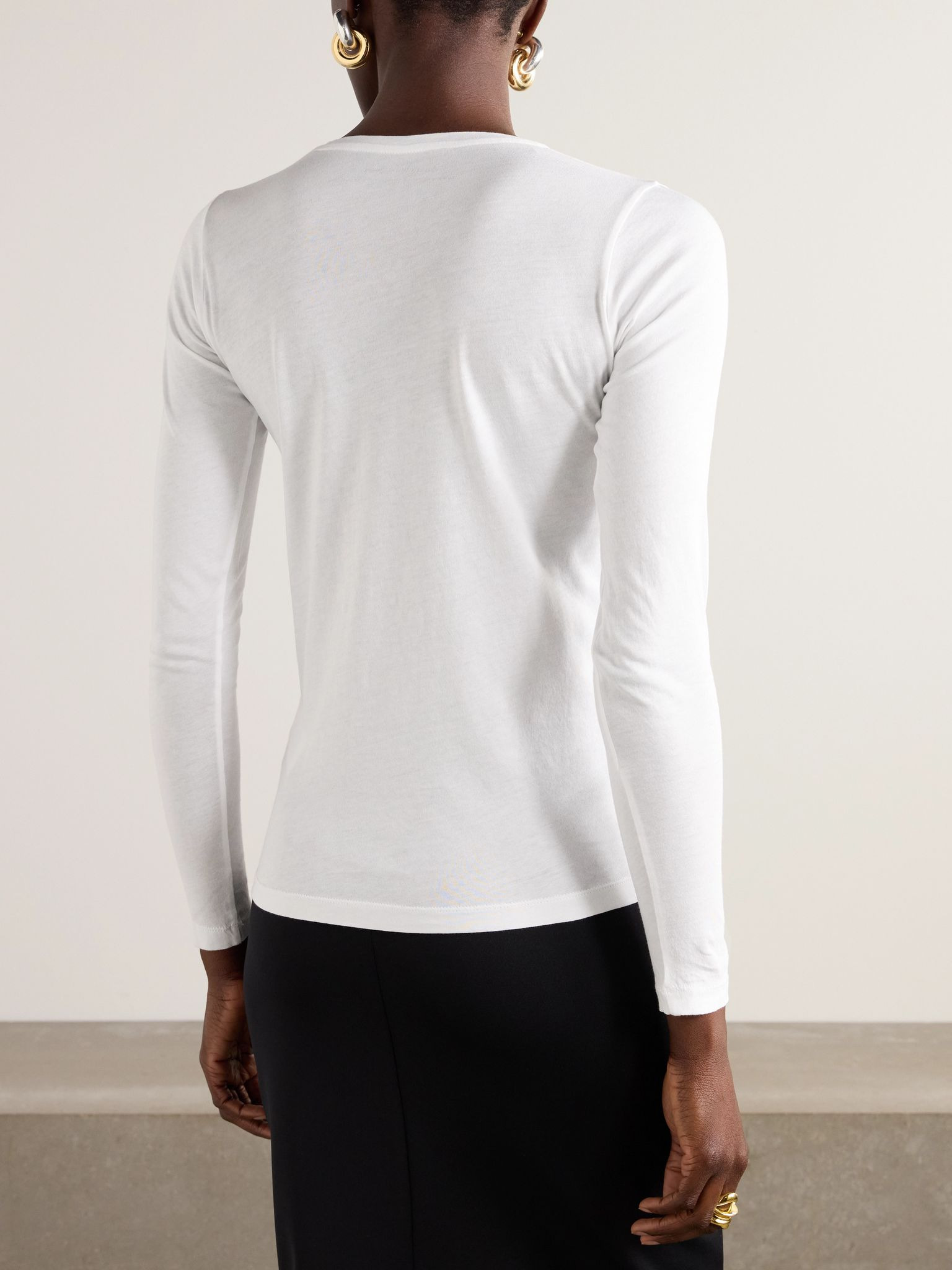 Organic cotton-jersey T-shirt White - 4