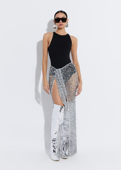 LAPOINTE Mesh Sequin Tie Cover-Up outlook