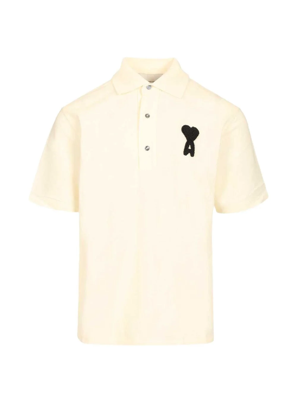 crocheted logo-appliqué polo shirt - 1