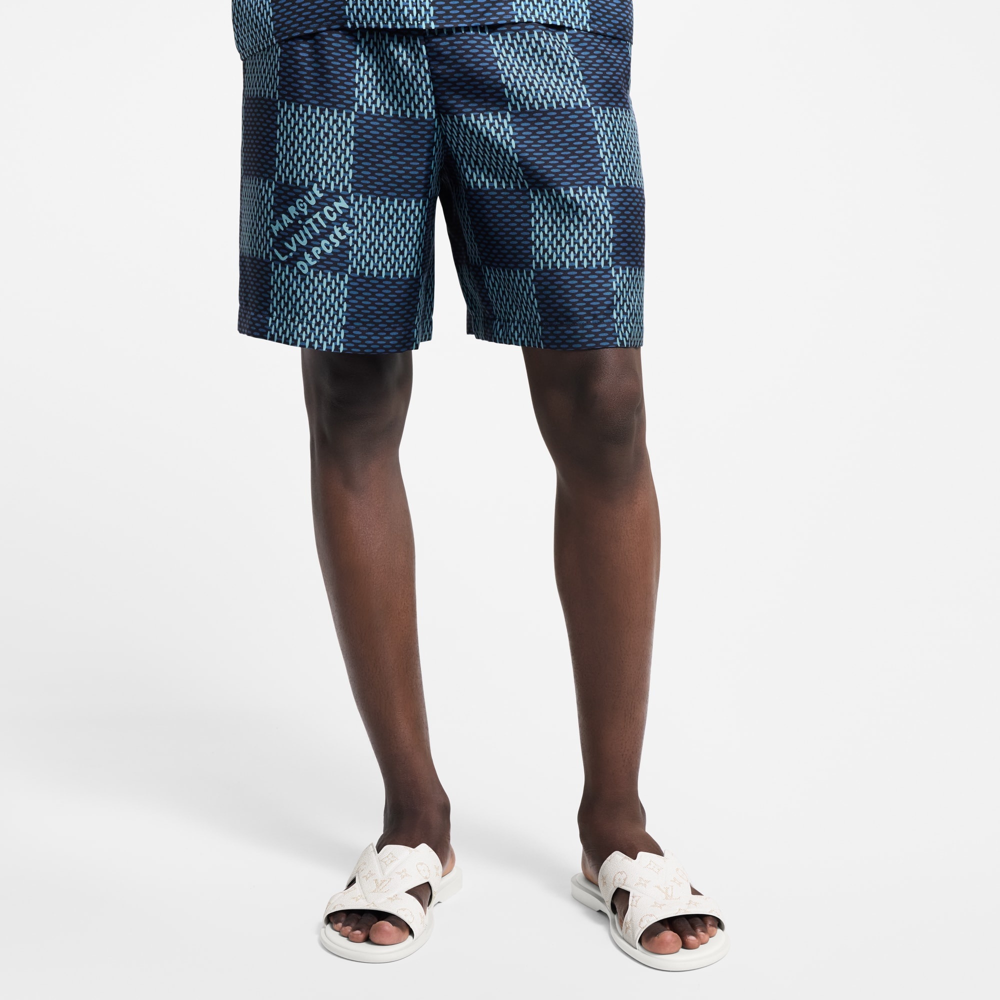 Damier Silk Shorts - 2