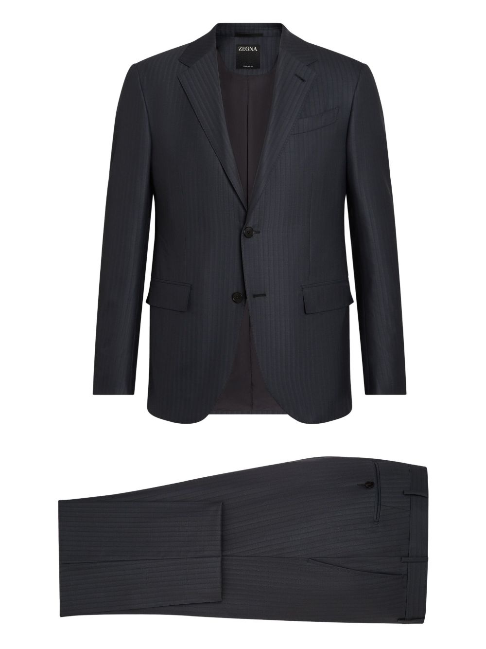 pinstriped suit - 2