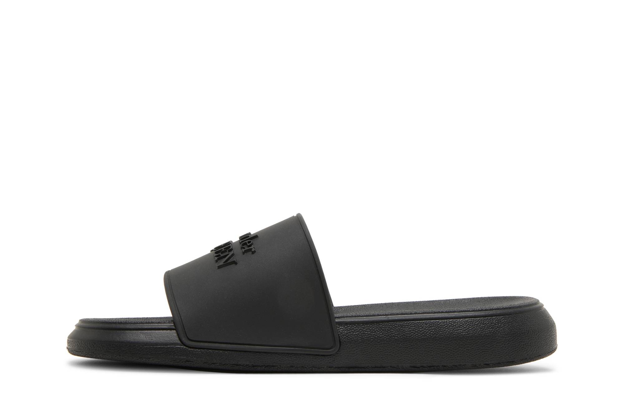 Alexander Mcqueen Wmns Logo Slides 'Black' - 3