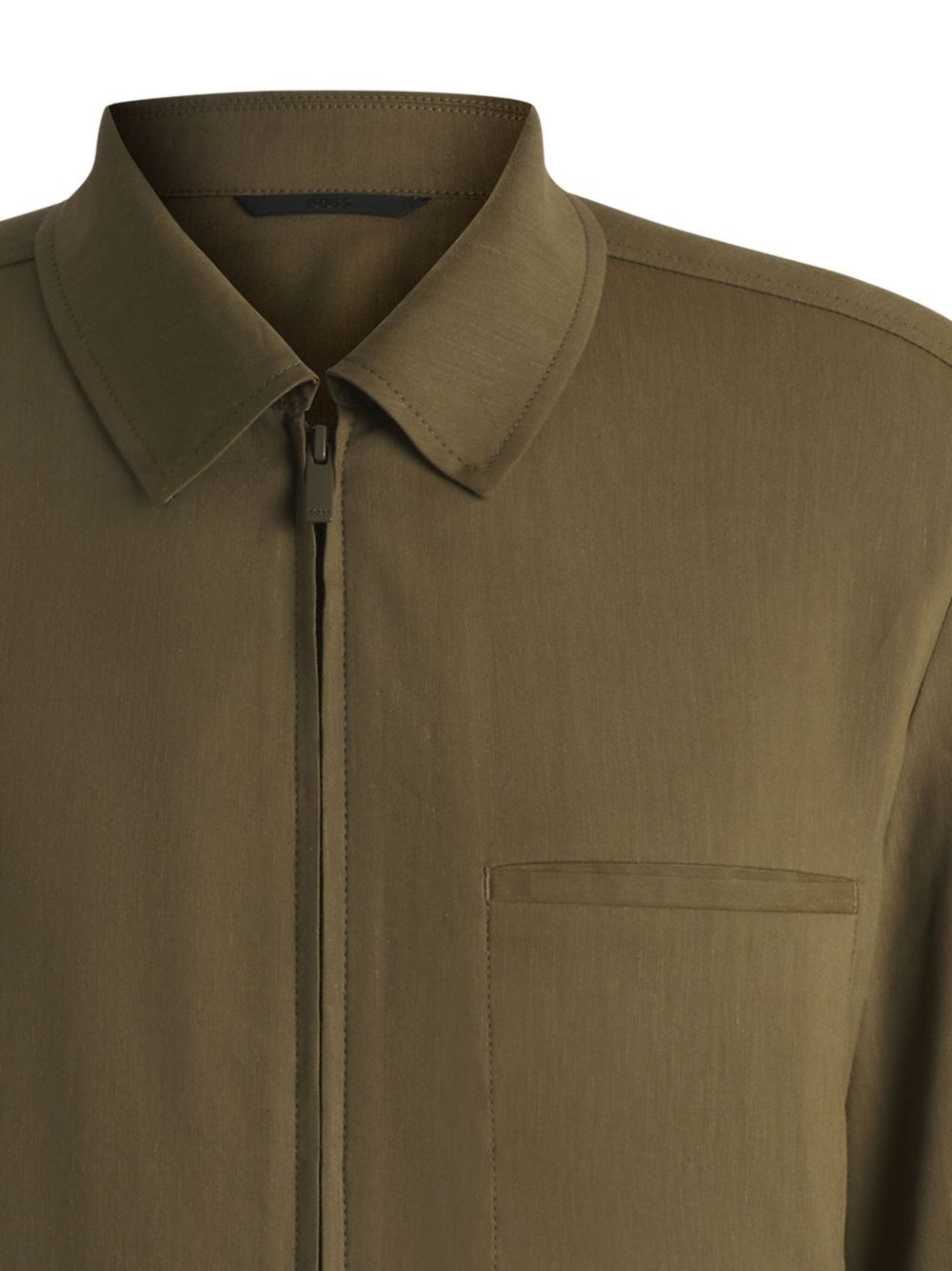 zip-up shirt jacket - 2