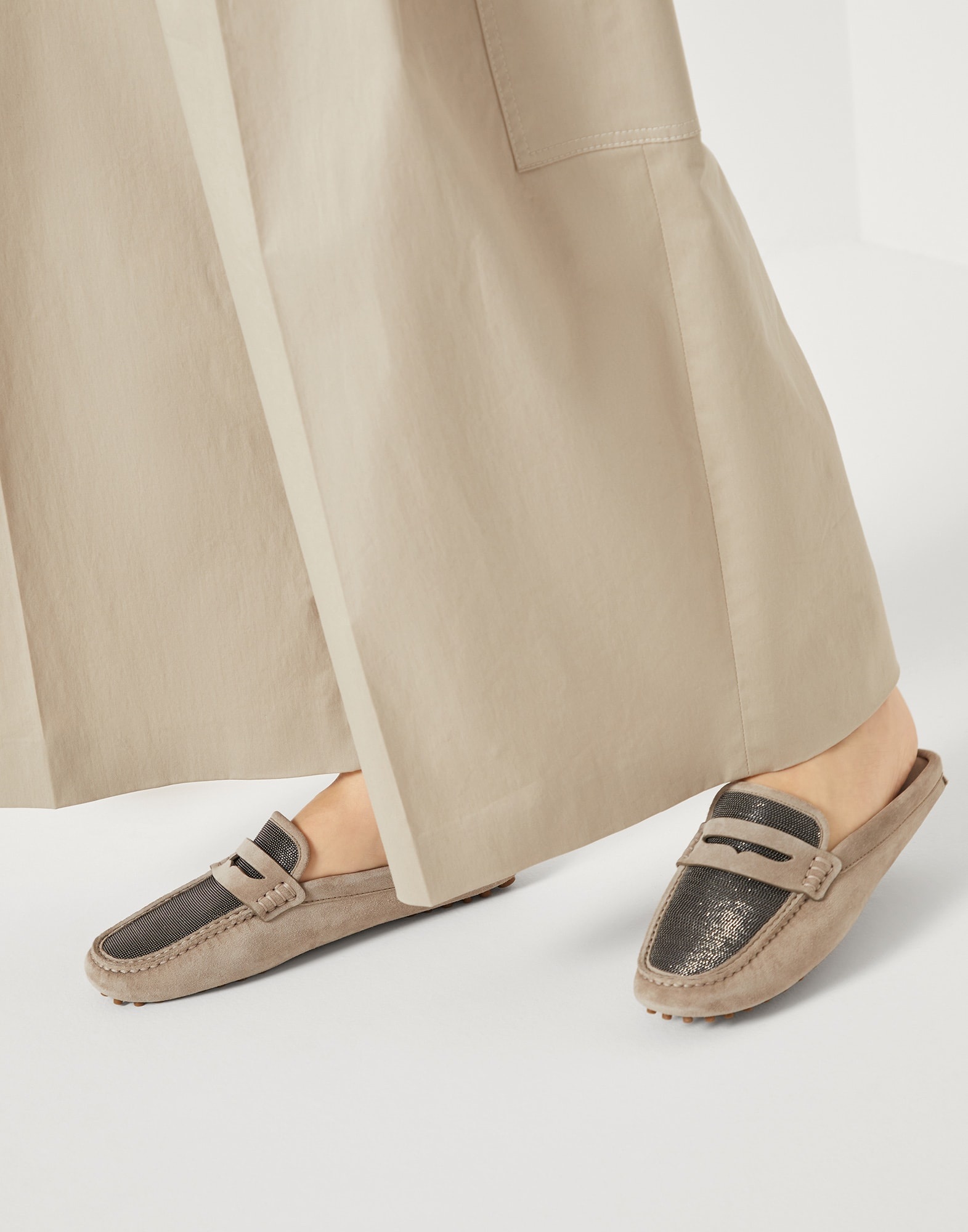 Precious driving mules in suede - 4