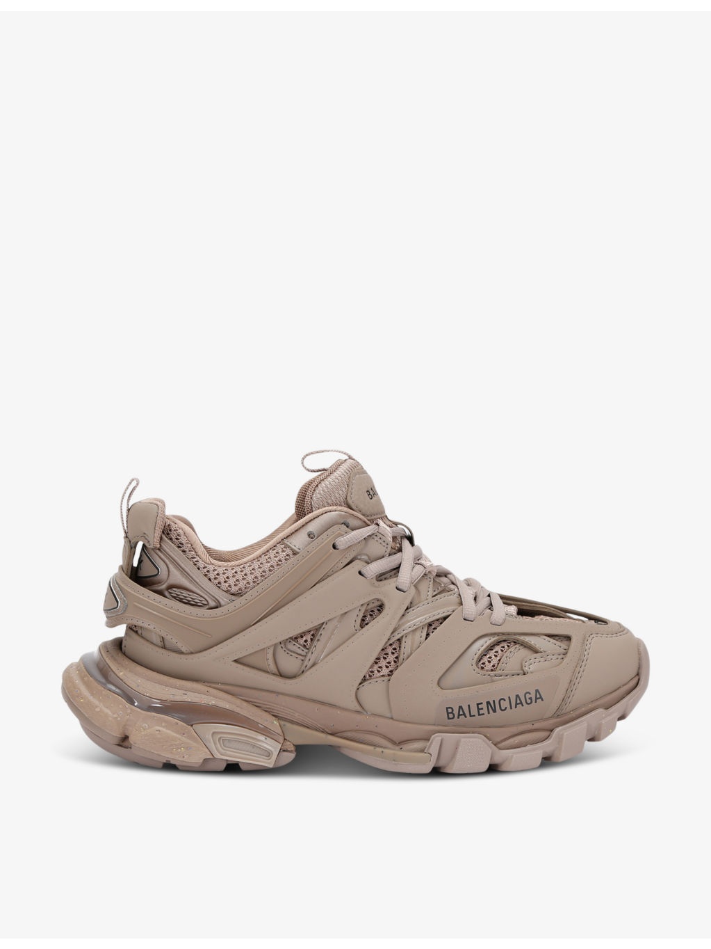 Track recycled-sole mesh and nylon trainers - 1