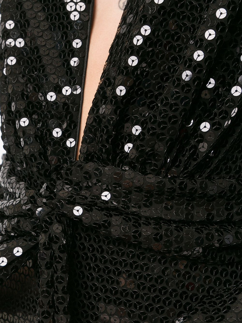 sequin cut out halter dress 5