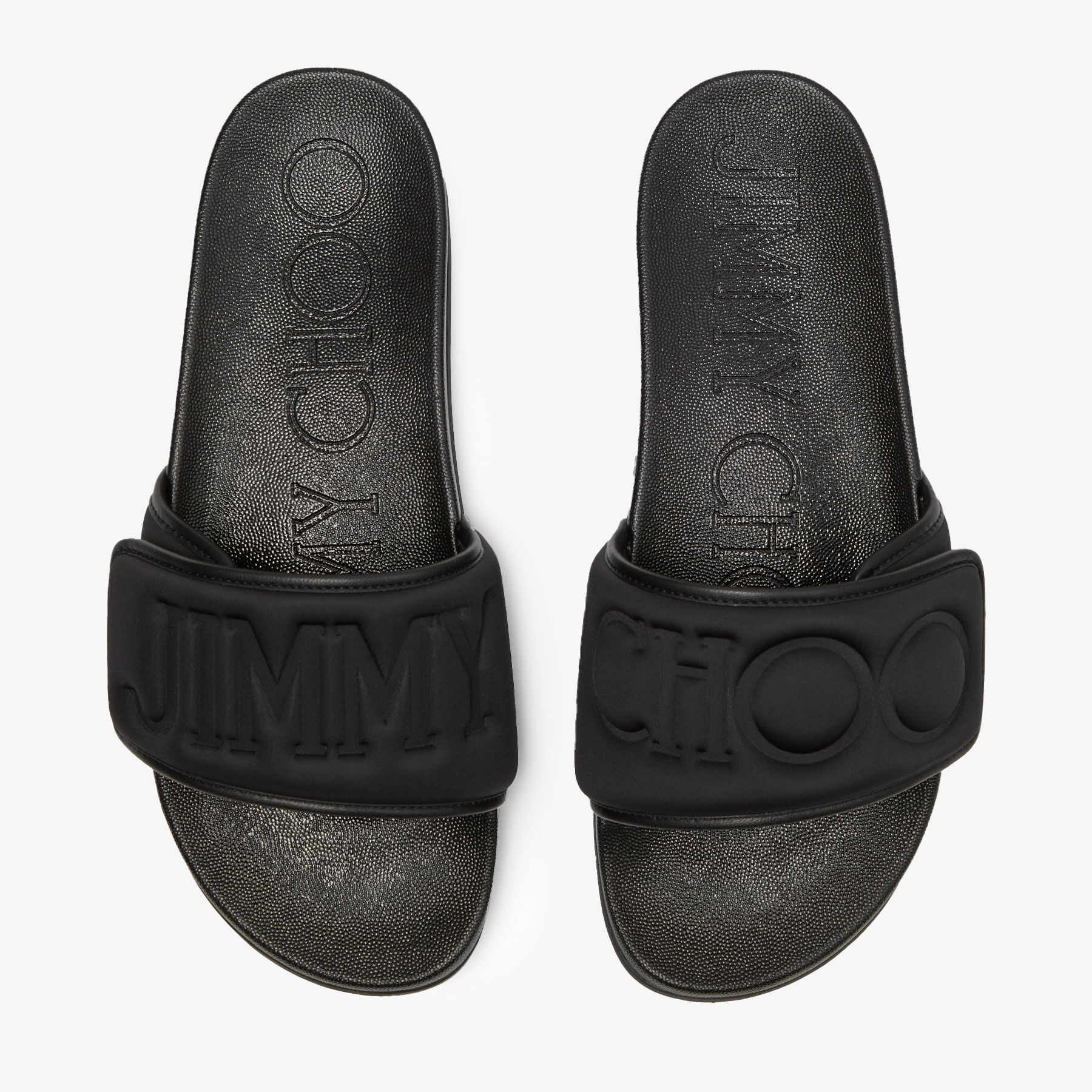 Fitz/M
Black Puffed Logo Lycra Slides - 4