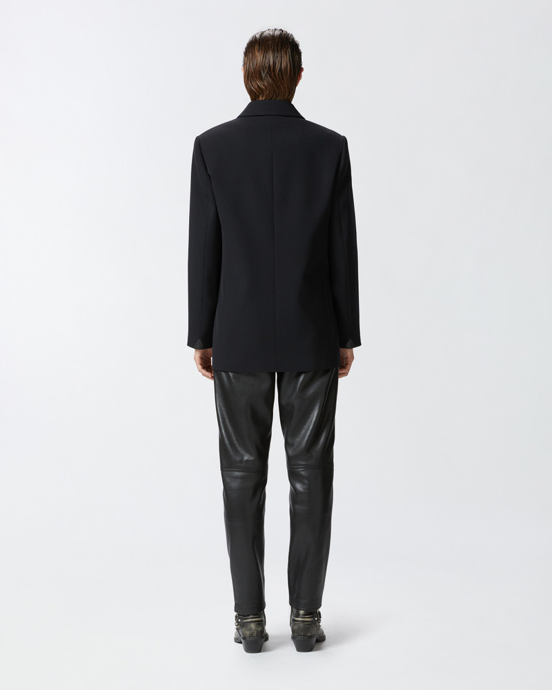 OVERSIZED DOUBLE-BREASTED WOOL-BLEND TWILL BLAZER 4