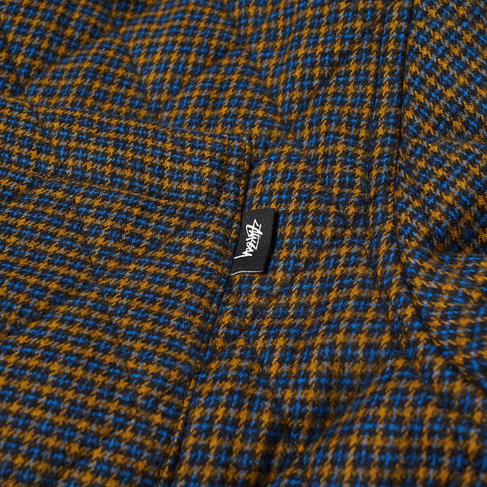 Stussy Mini Check Quilted Zip Shirt - 3