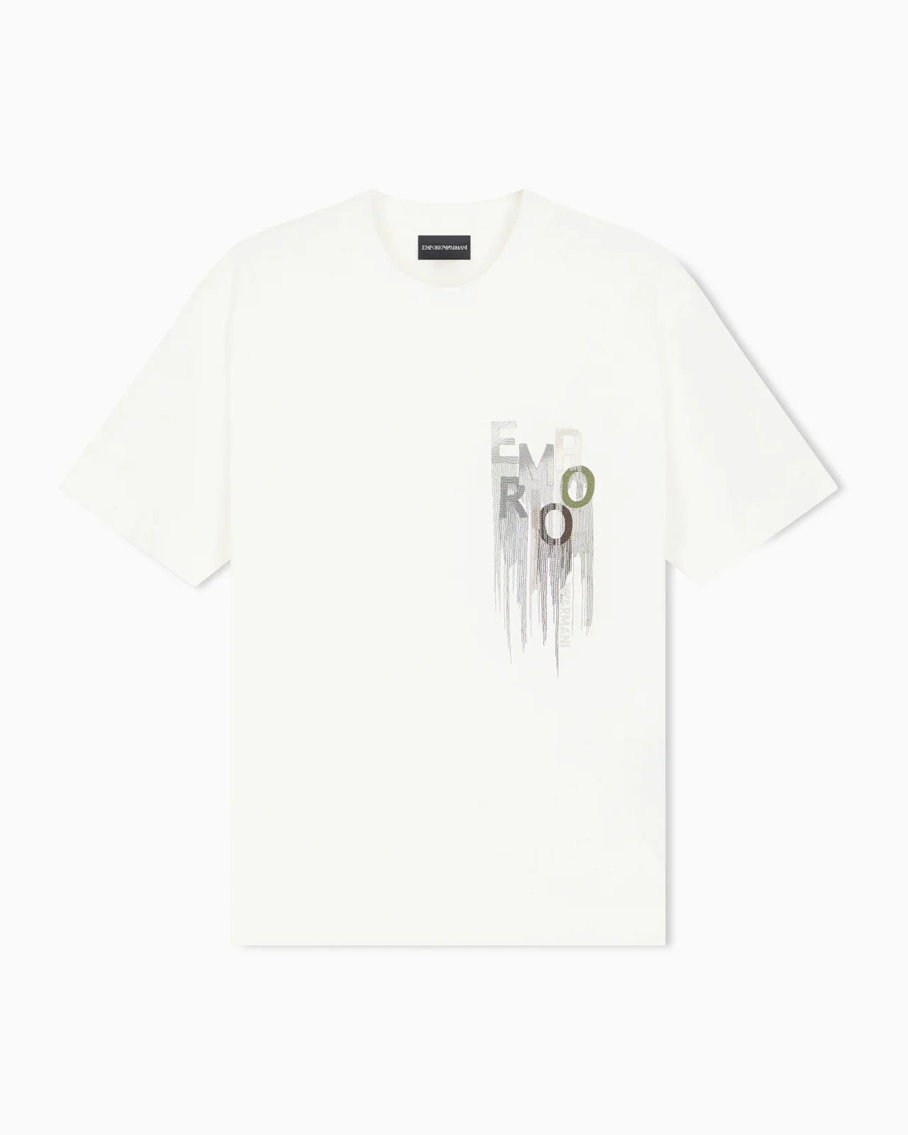 HEAVY JERSEY T-SHIRT WITH EMBROIDERED LOGO - 1