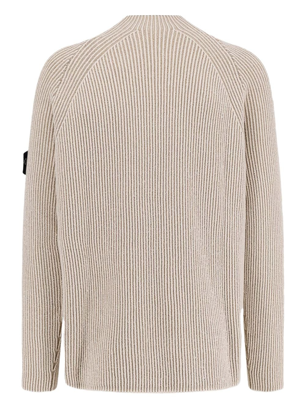 ribbed mock-neck sweater - 2