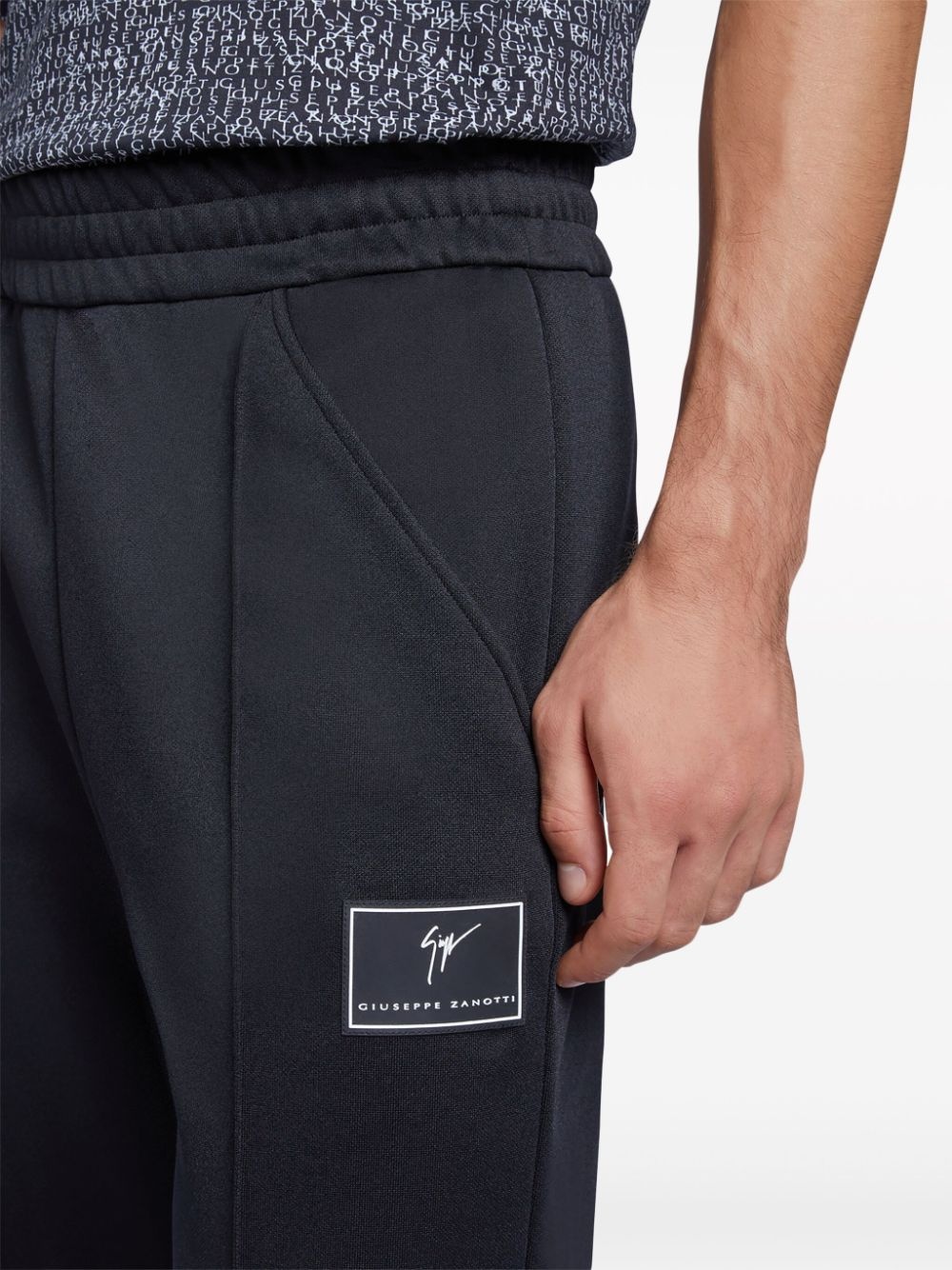 logo-patch straight-leg track pants - 5